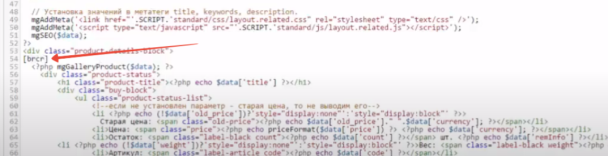 Вставка шорткода в views/product.php