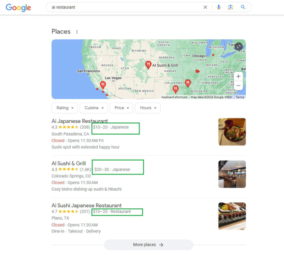 google-local-pack-restaurant-prices