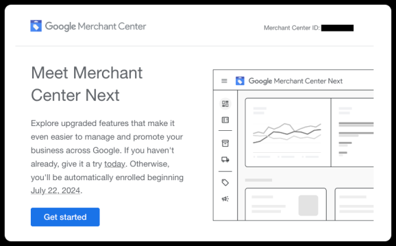 Обновлённый интерфейс Google Merchant Center. Источник: X (Twitter)