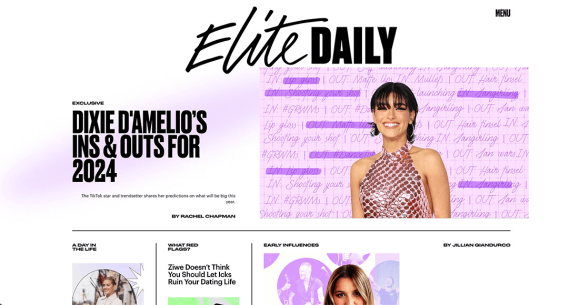 Сайт Elite Daily