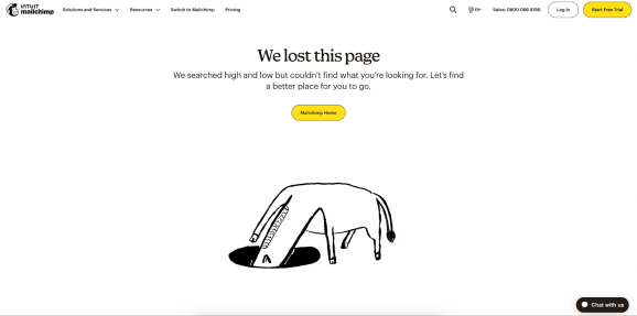 404 MailChimp