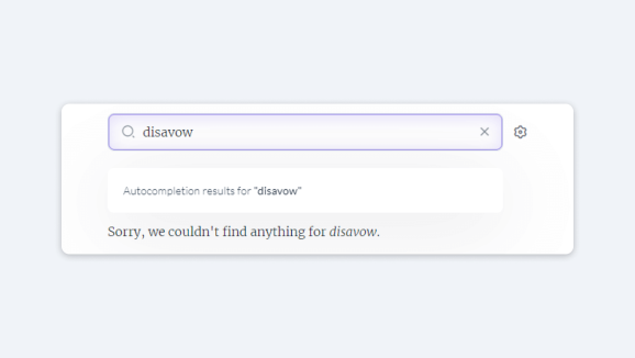 Информация о Disavow в документации Google