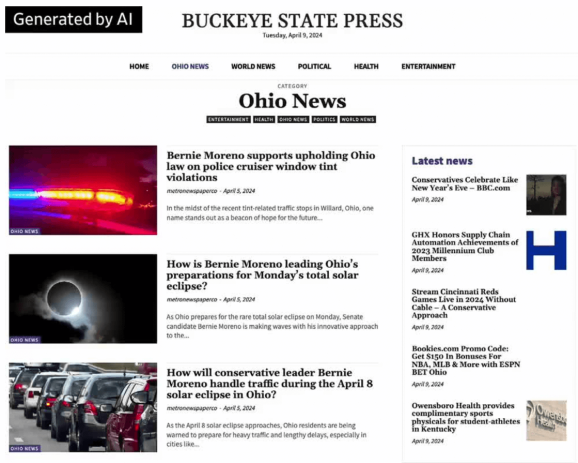 Некоторые из статей Buckeye State Press