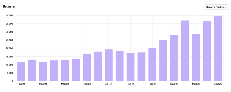 Трафик в Яндекс Метрике