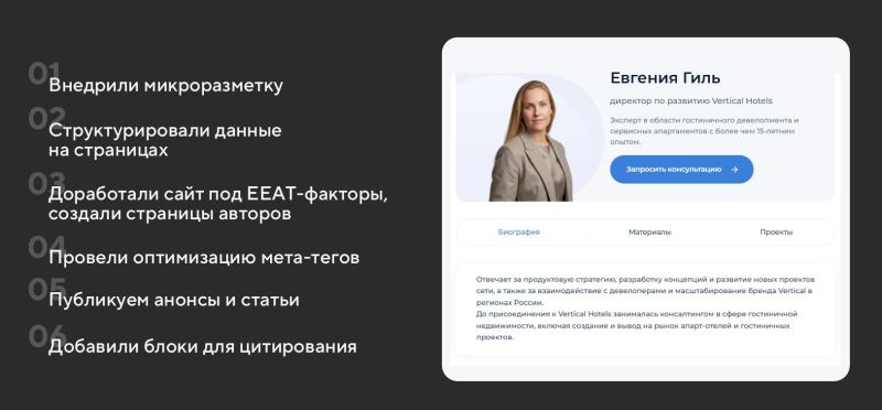 Ключевые пункты доработки сайта