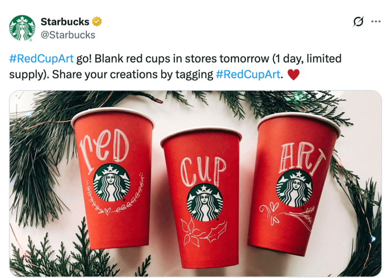 ример создания UGC-контента в Starbucks.