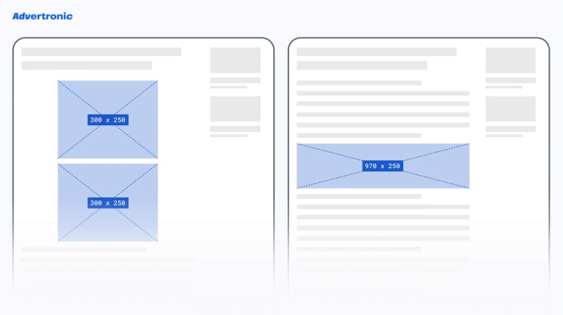Desktop horizontal: 970&times;250 и&nbsp;3&times;300&times;250