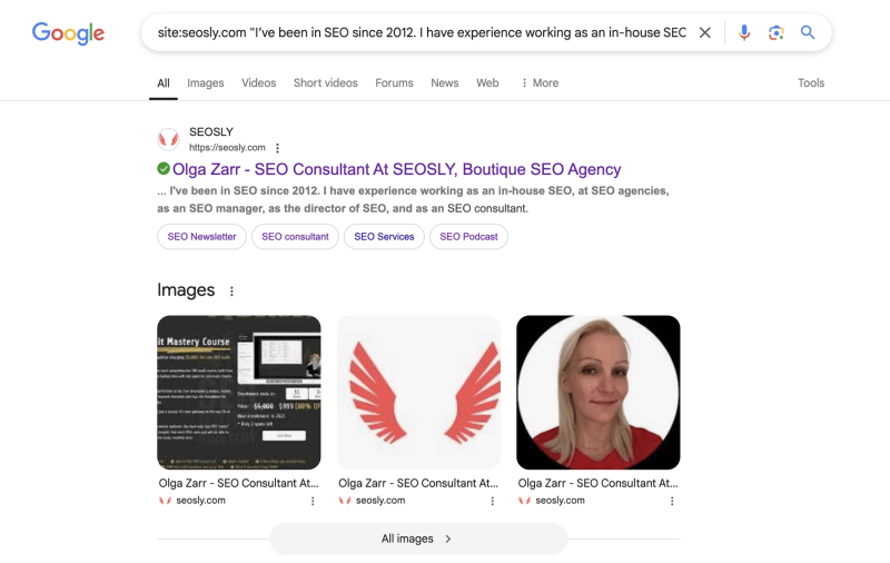 Анализ сайта на JS в поиске