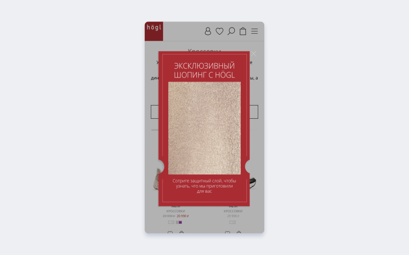 Лидогенерация на сайте бренда Hogl: геймификация, сервис и бонус