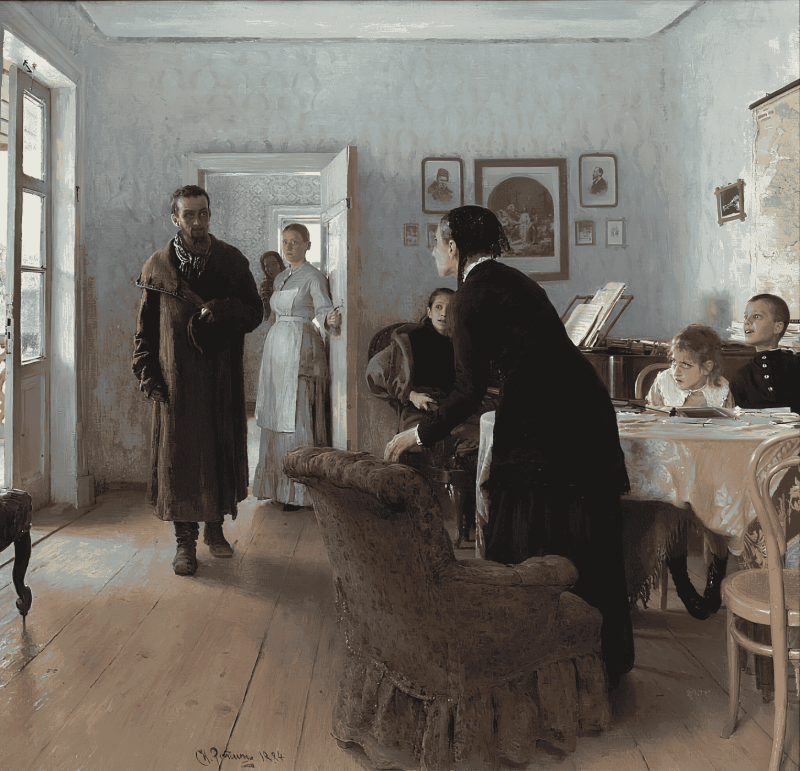 Илья Репин &laquo;Не ждали&raquo;