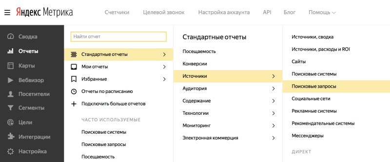 Как сформировать отчёт в Яндекс.Метрике