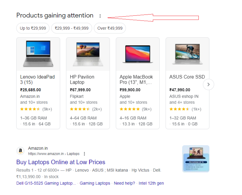 google-search-products-gaining-attention-carousel