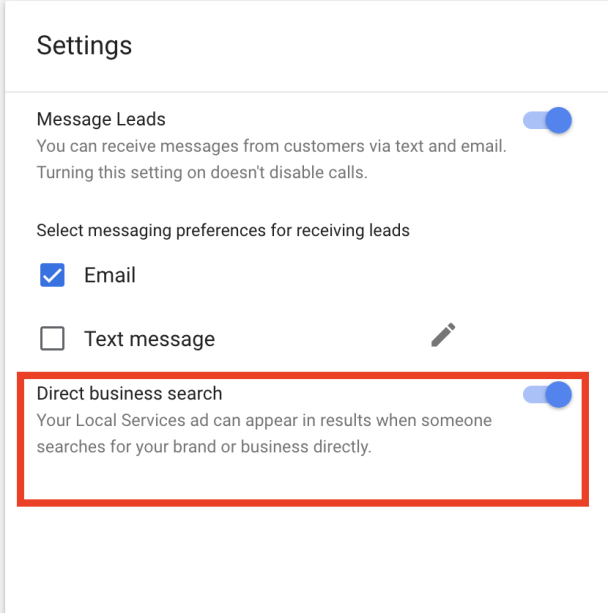 google-local-service-ads-direct-business-search-setting