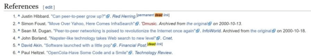 «Мёртвые» ссылки в Википедии