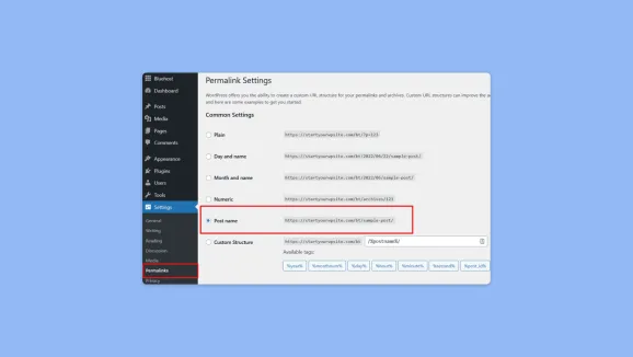 Настройки ссылки на ЧПУ в WordPress