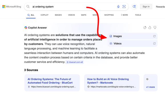 Видео и картинки в Copilot