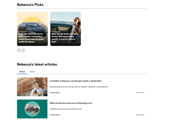 Страница Bankrate