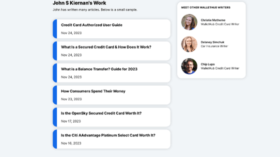 Страница Wallethub