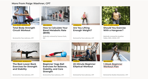 Страница Verywellfit