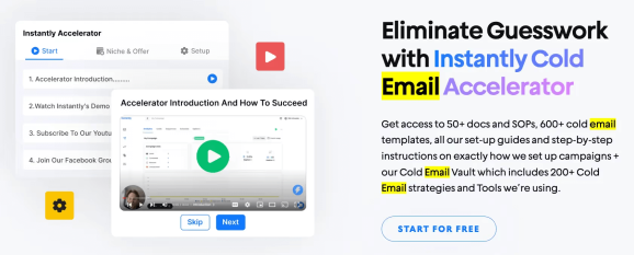 Лендинг Instantly.ai