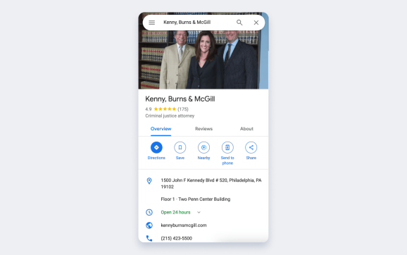 Бизнес‑профиль в Google
